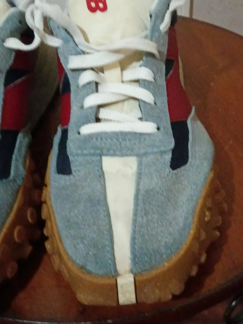 New Balance UXC72EB Men's Size 9.5 Shoes Blue Red XC-72 Suede Lifestyle Sneakers
